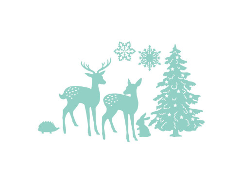 Set of cutting dies Winter wonderland - DpCraft - 7 pcs.