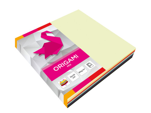 Origami paper - colorful, 10 x 10 cm, 100 sheets