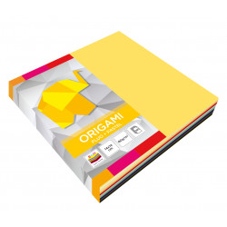 Papier origami - fluo, pastelowy, 14 x 14 cm, 100 ark.