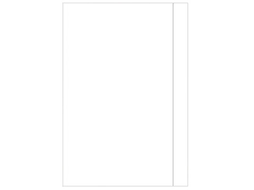 Folder with rubber closure A4 - white