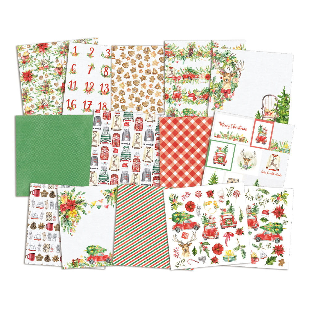 Set of papers 15 x 15 cm - Piątek Trzynastego - Christmas treats