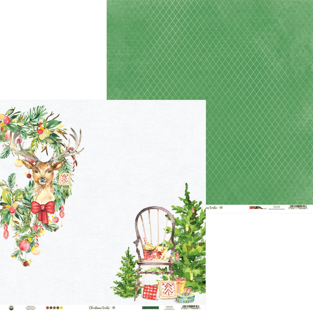 Papier 30,5 x 30,5 cm - Piątek Trzynastego - Christmas treats 03