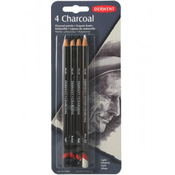 Charcoal Pencils - Derwent - 4 pcs.