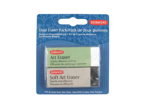 Dual Art Eraser pack - Derwent - 2 pcs.