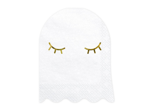Napkins Ghost - white, 11 x 14 cm, 20 pcs.