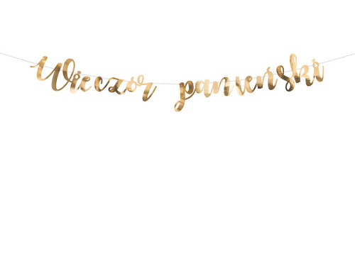 Baner Wieczór panieński - złoty, 150 cm