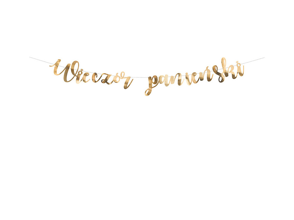 Baner Wieczór panieński - złoty, 150 cm
