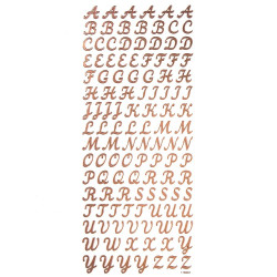 Naklejki ozdobne - DpCraft - Alfabet, duże literki, 118 szt.