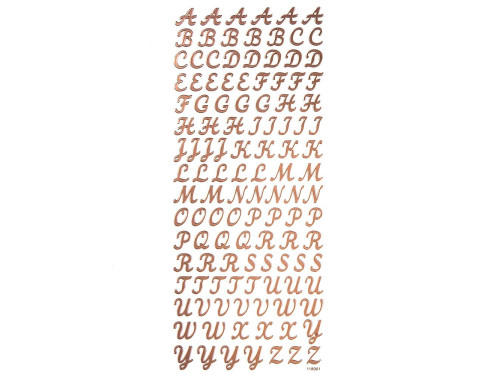 Naklejki ozdobne - DpCraft - Alfabet, duże literki, 118 szt.