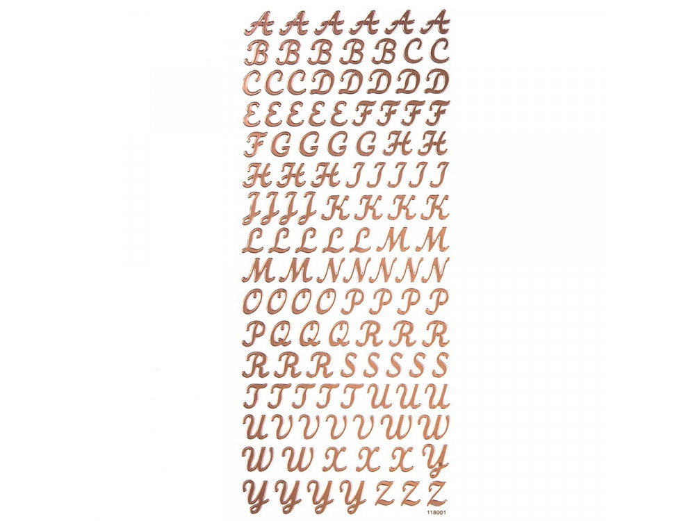 Stickers - Alphabet, 118 pcs.