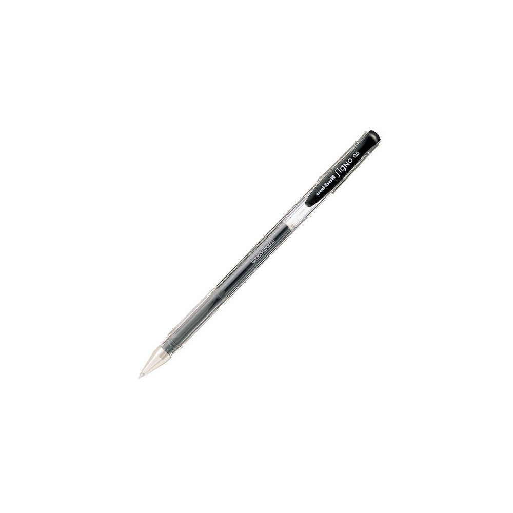 Długopis żelowy Signo UM-100 - Uni - czarny, 0,5 mm