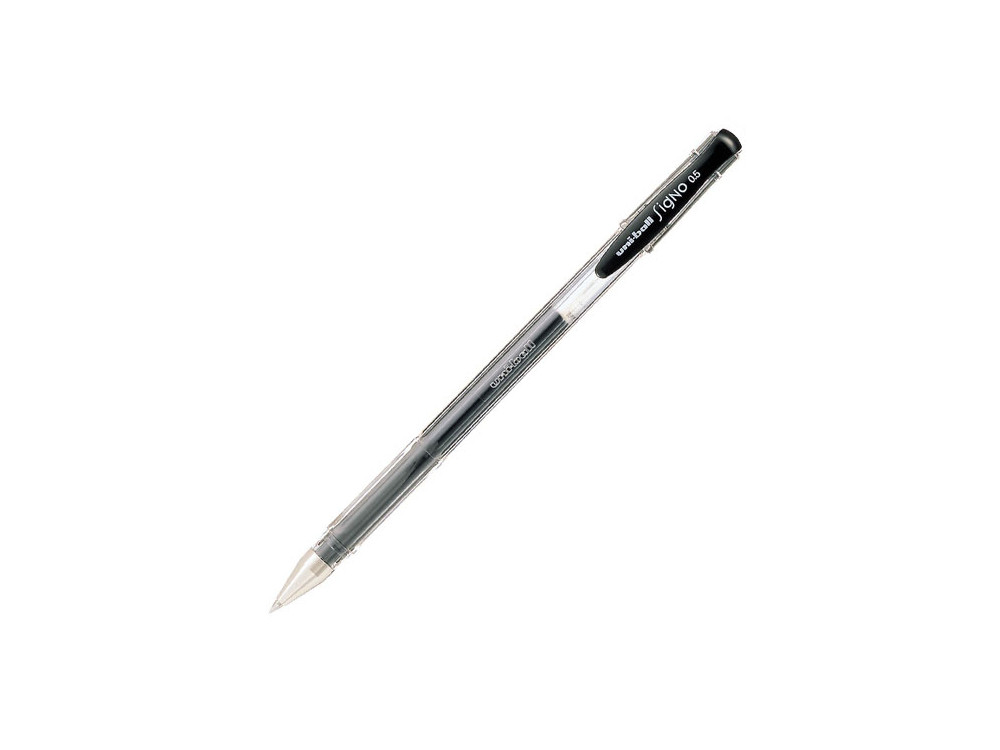 Długopis żelowy Signo UM-100 - Uni - czarny, 0,5 mm