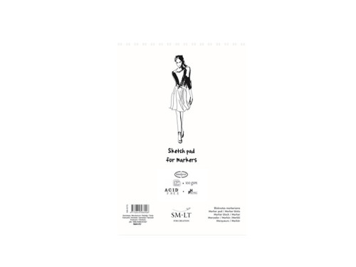 Sketch pad for markers A5, 100 g, 40 sheets
