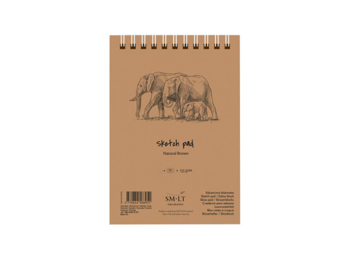 Sketch pad Authentic Brown A4, 135 g, 80 sheets