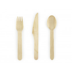 Wooden cutlery Woodland -...