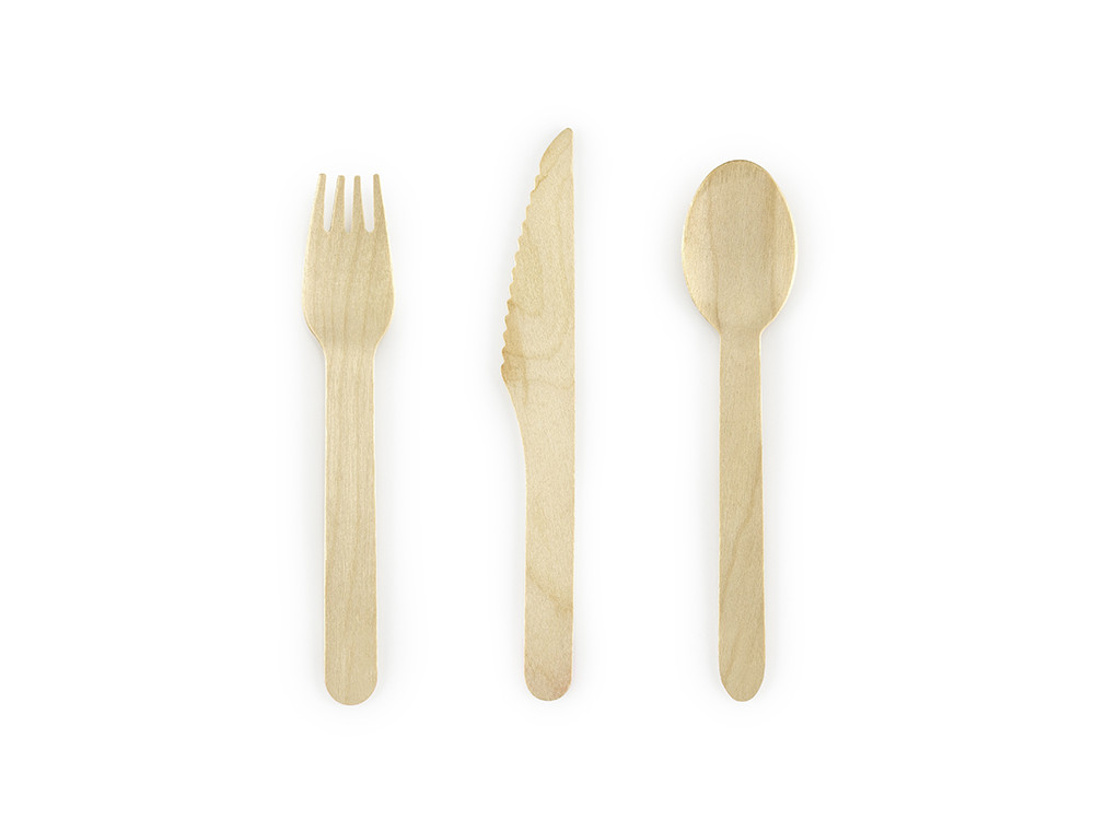 Wooden cutlery Woodland - 18 pcs.