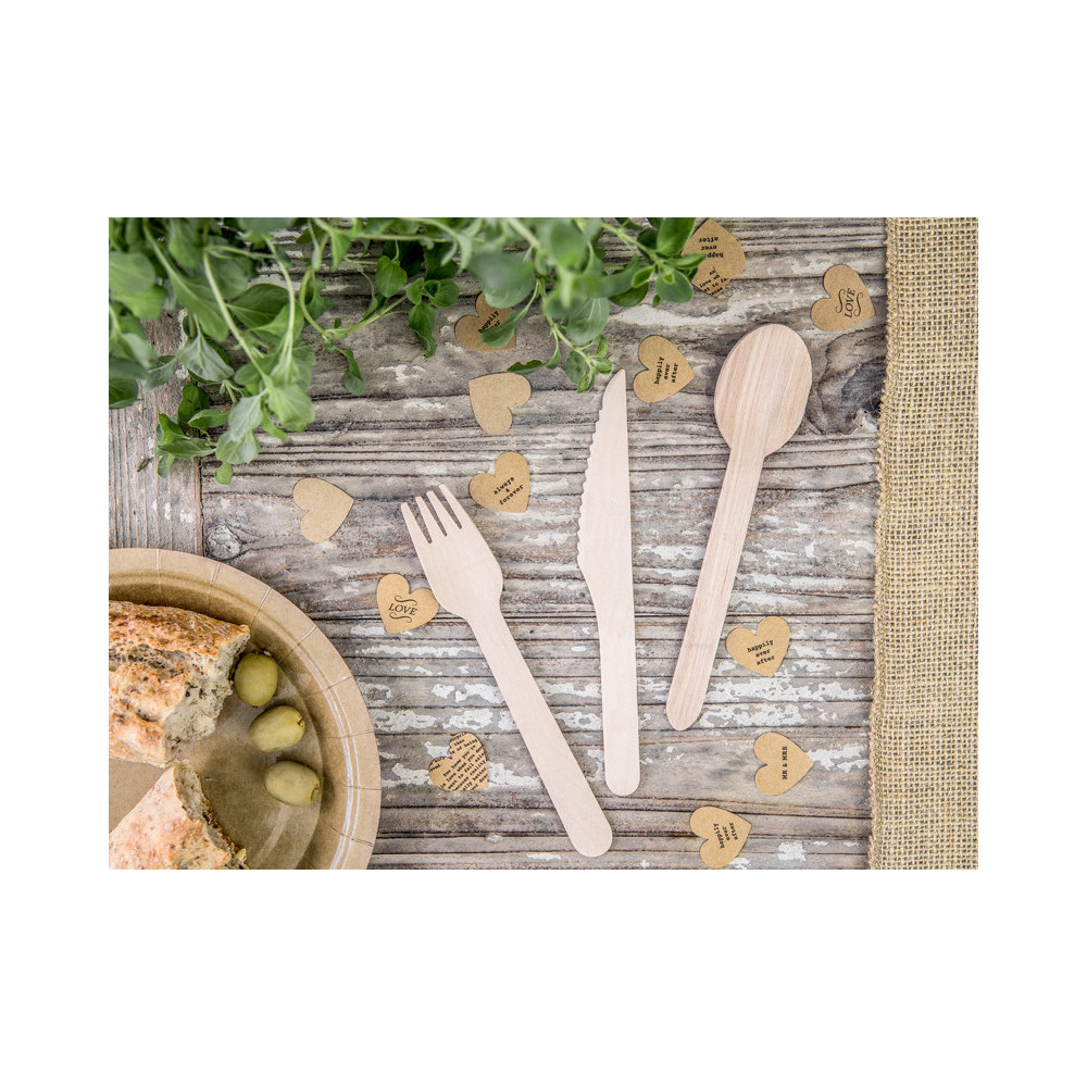 Wooden cutlery Woodland - 18 pcs.