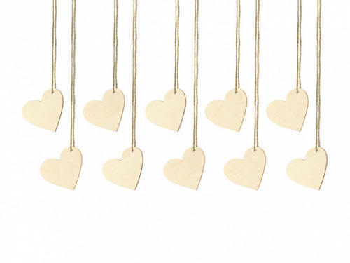 Wooden place cards, tags - 10 pcs.