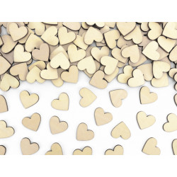 Wooden confetti Hearts - 2...