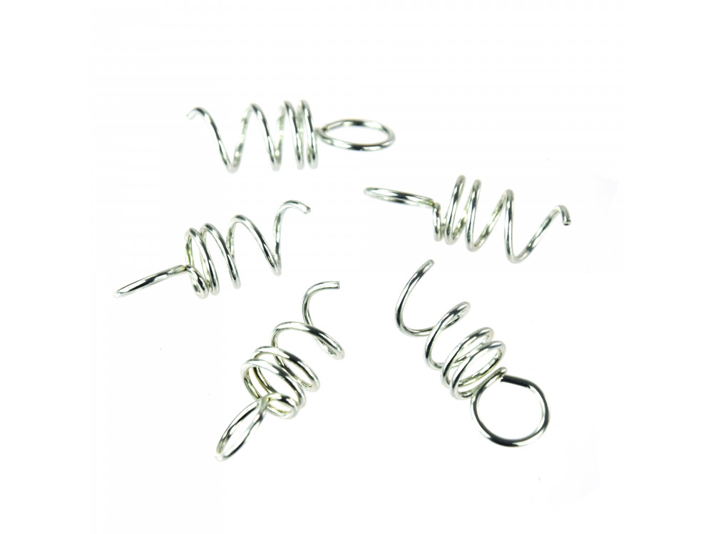 Styrofoam Hanger - silver, 10 x 30 mm, 5 pcs.