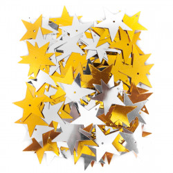 Stars sequins - DpCraft - silver and gold, 15 g
