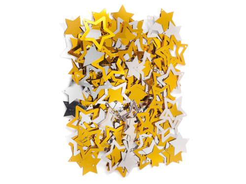 Stars sequins - DpCraft - silver and gold, 15 g