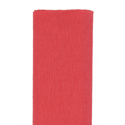 Crepe paper - coral red, 50 x 200 cm