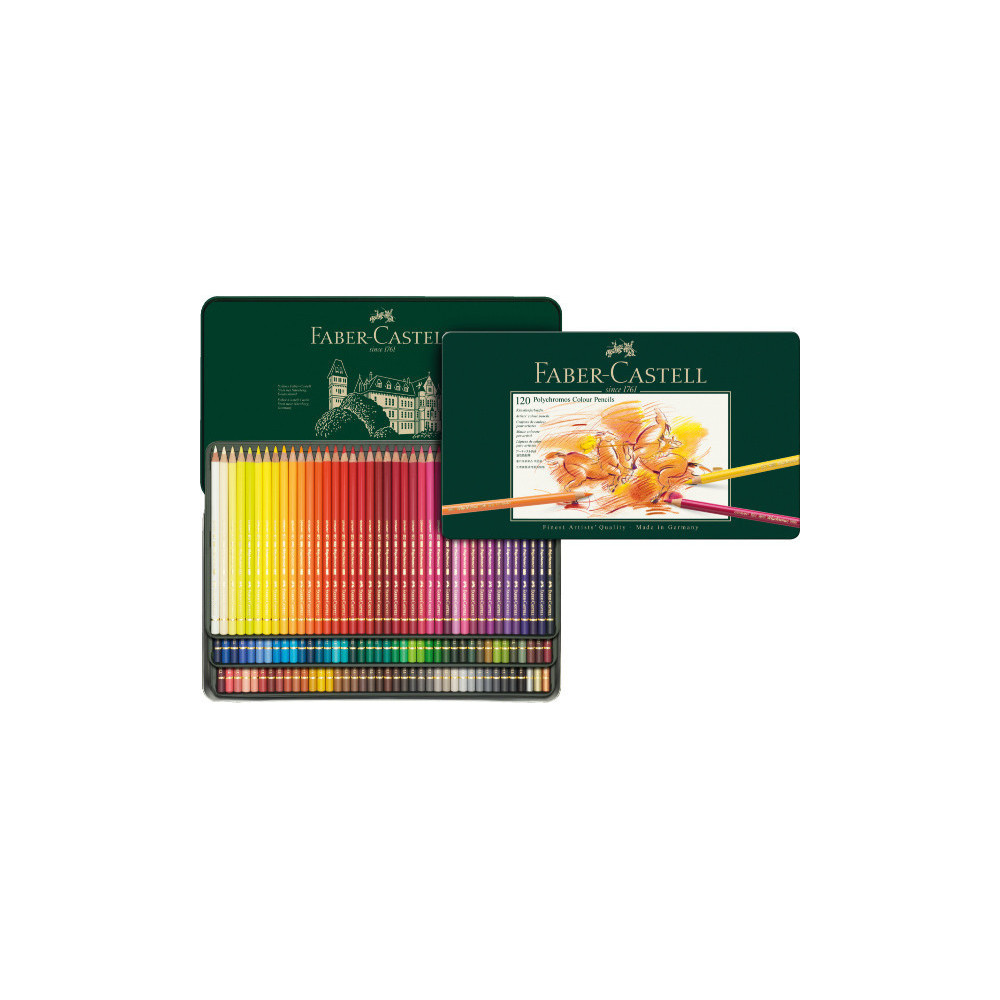 Zestaw kredek Polychromos w metalowej kasecie - Faber-Castell - 120 kolorów