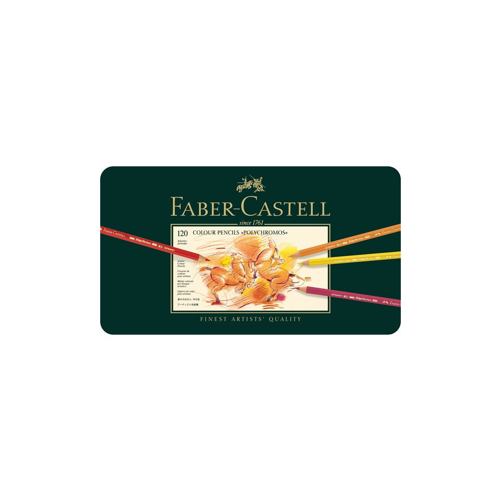 Zestaw kredek Polychromos w metalowej kasecie - Faber-Castell - 120 kolorów