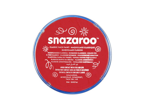 Farba do malowania twarzy - Snazaroo - czerwona, 18 ml