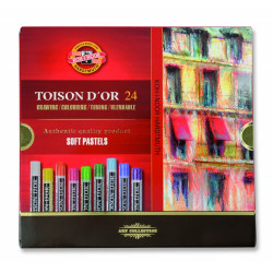 Zestaw pasteli suchych Toison D'or - Koh-I-Noor - 24 kolory