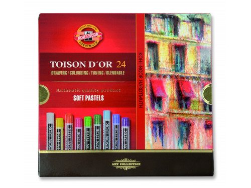 Zestaw pasteli suchych Toison D'or - Koh-I-Noor - 24 kolory