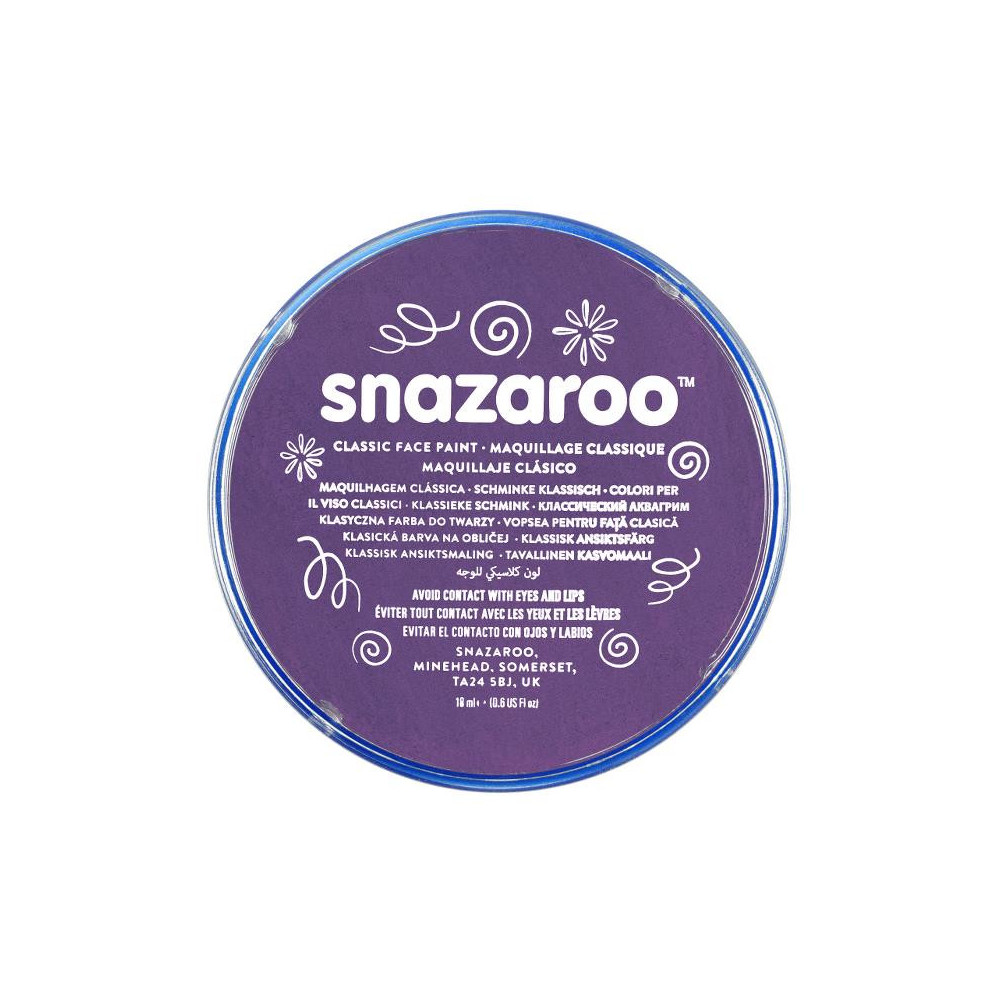 Farba do malowania twarzy - Snazaroo - fioletowa, 18 ml