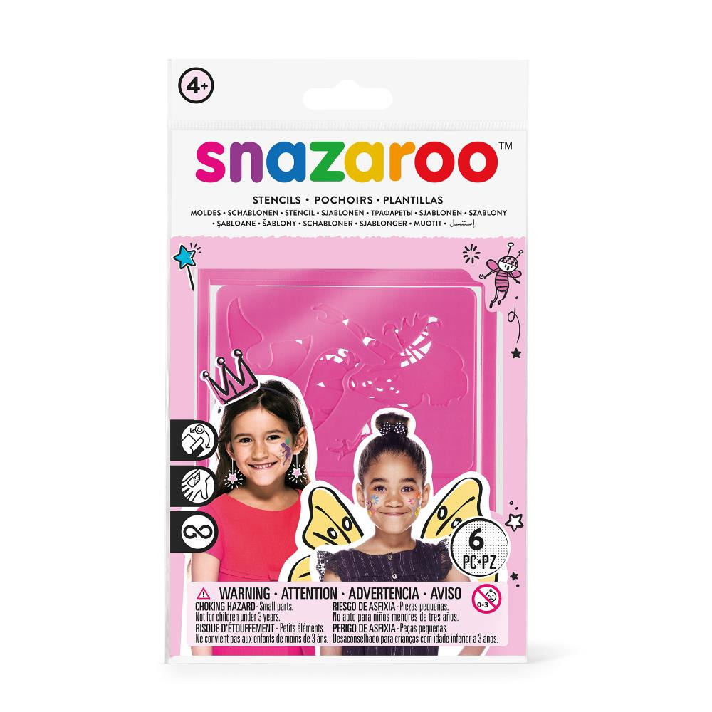 Szablony do malowania twarzy dla dziewczynek - Snazaroo - 6 szt.