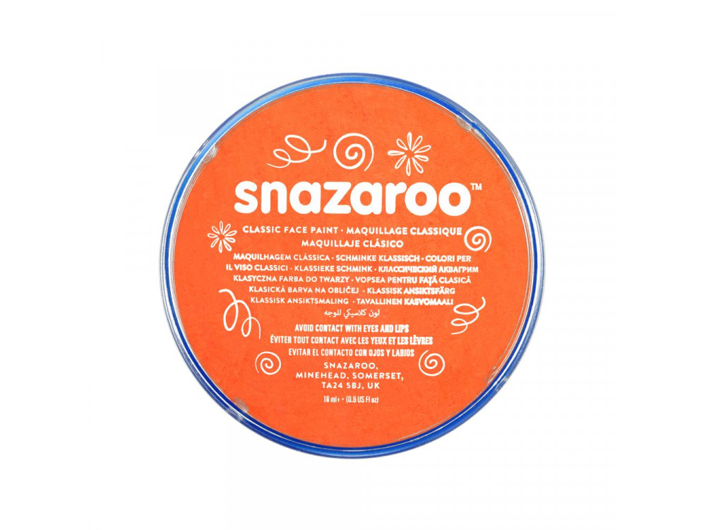 Face and body make-up paint - Snazaroo - orange, 18 ml
