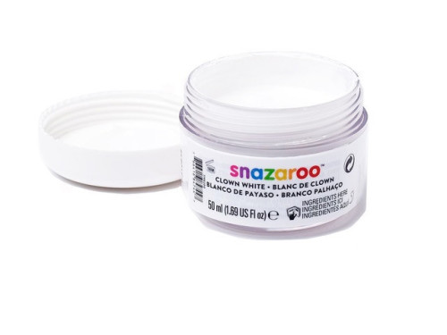 Farba do malowania twarzy - Snazaroo - biel klauna, 50 ml