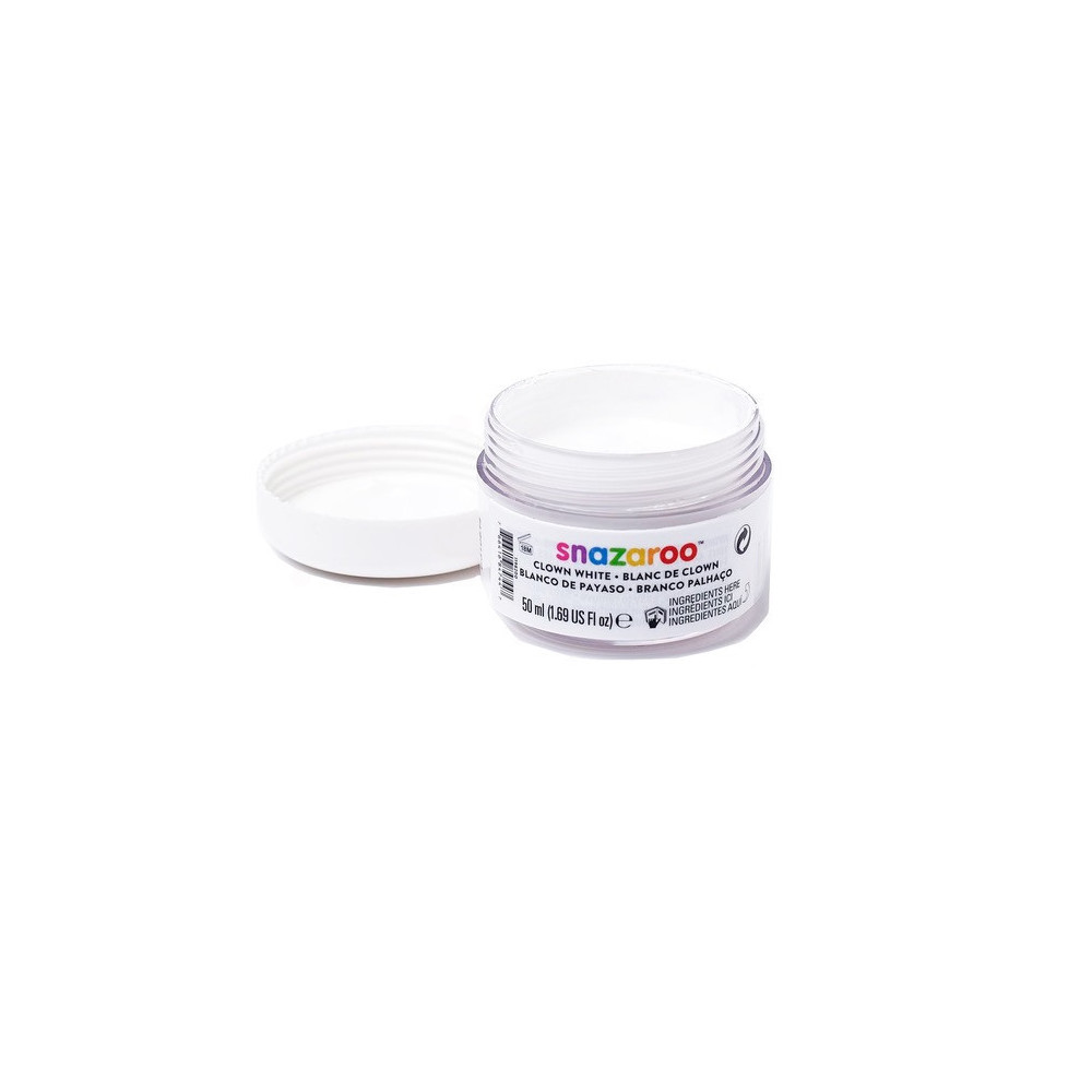 Face and body make-up paint - Snazaroo - Clown white, 50 ml