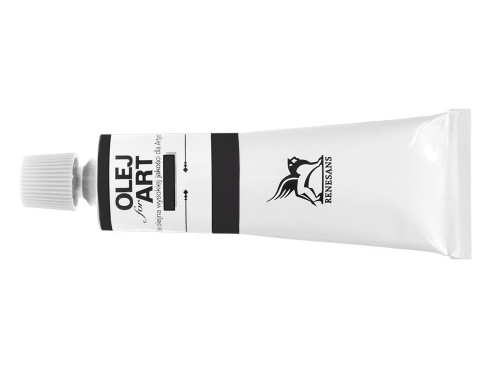 Oil paint Olej for Art - Renesans - 49, ivory black, 60 ml