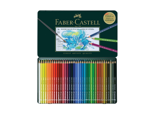 Zestaw kredek akwarelowych w metalowej kasecie A. Dürer - Faber-Castell - 36 kolorów