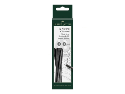 Natural charcoal Pitt Monochrome sticks - Faber-Castell - 12 pcs.