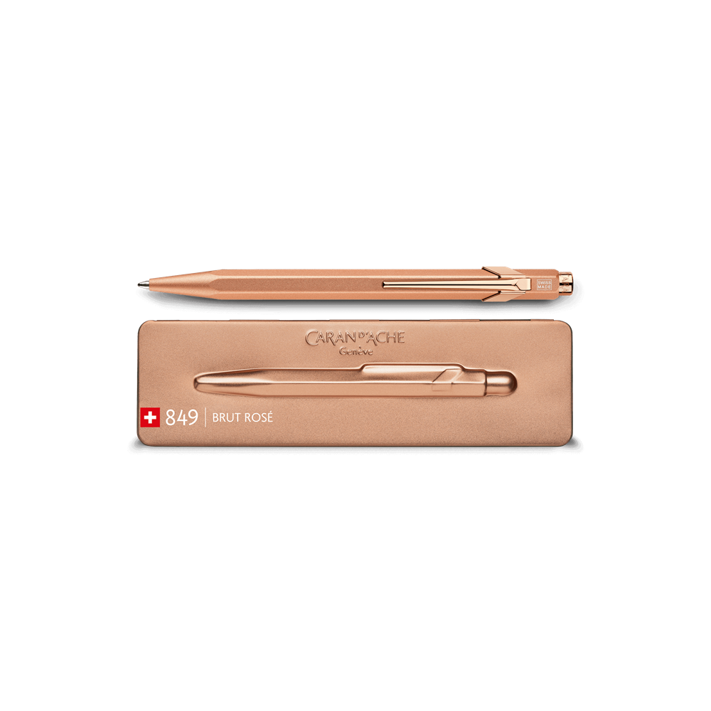Długopis 849 PopLine z etui - Caran d'Ache - Brut Rose