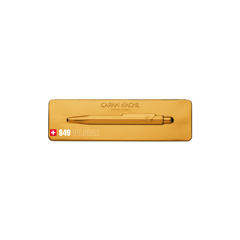Długopis 849 PopLine z etui - Caran d'Ache - Goldbar