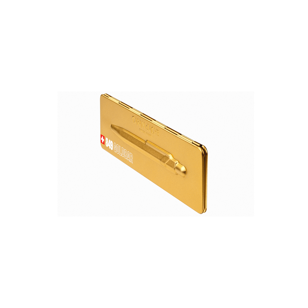 Długopis 849 PopLine z etui - Caran d'Ache - Goldbar