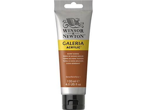 Acrylic paint Galeria - Winsor & Newton - Burnt Sienna, 120 ml