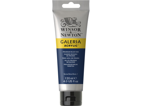 Farba akrylowa Galeria - Winsor & Newton - Prussian Blue Hue, 120 ml