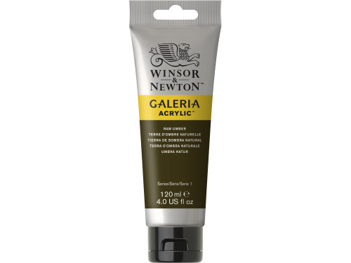 Farba akrylowa Galeria - Winsor & Newton - Raw Umber, 120 ml