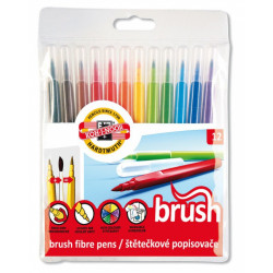 Fibre Brush Pens 12kol....