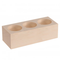 Wooden Candlestick for 3...