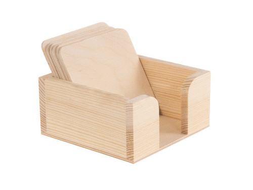 Container with 6 Coasters