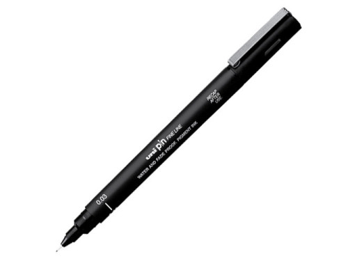Fineliner Pen Pin 200 - Uni - black, 0,03 mm